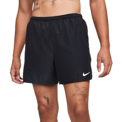 Men Shorts - Nike Challenger Brief 5' Lined Running Shorts - Black-Reflective Silv