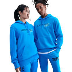 Men Hoodies - Nike Stranger Things 5 Club Fleece Hoody Wsqk - Lt Photo Blue-Lt Photo Blue