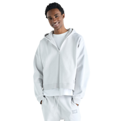 Men Hoodies - New Balance Athletics Crafted Fleece Full Zip - Grey Matter