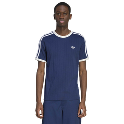 Men T-Shirts - adidas Drop Needle 3-Stripes T-Shirt - Night Indigo