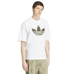 Men T-Shirts - adidas Camo Trefoil Tee - White