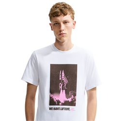 Men T-Shirts - Nike Tuned Lift Off Tee - White-White