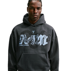 Men Hoodies - Nike Kobe Standard Issue Hoodie - Black Heather-Light Armory Blue