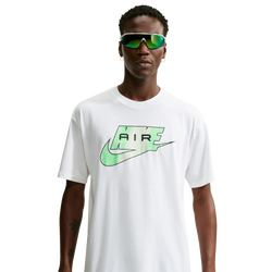 Men T-Shirts - Nike Air All Over Print Tee - White-White