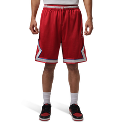 Men Shorts - Jordan Brooklyn Diamond Mesh Short - University Red-White
