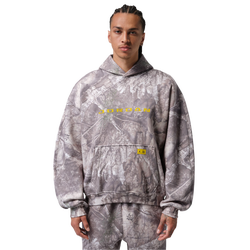 Men Hoodies - Jordan Brooklyn  Real Tree Fleece Hoody - White-(Bright Citron)