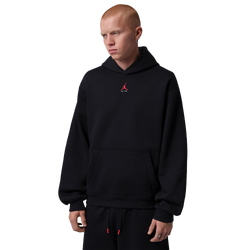Men Hoodies - Jordan Brooklyn Fleece Hoodie - Black-(University Red)
