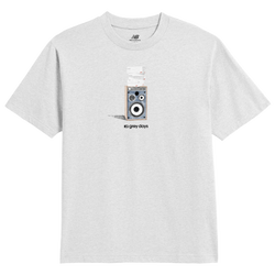 Men T-Shirts - New Balance Grey Days Speaker Tee - Ash Heather
