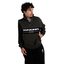 Men Sweatshirts - WNDRR Maison 1/4 Zip Sweatshirt - Ink-Ink