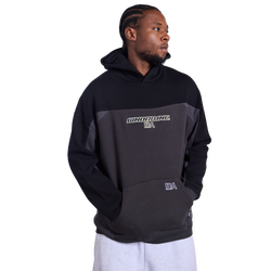 Men Hoodies - WNDRR Shoji Panel Hood Sweat - Black-Black