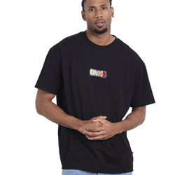 Men T-Shirts - WNDRR Blissful Box Fit Tee - Black-Black