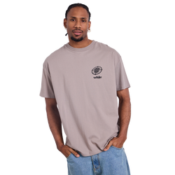 Men T-Shirts - WNDRR Aim Point Box Fit Tee - Moon Grey-Black