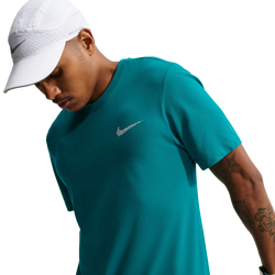 Men T-Shirts - Nike Dri-FIT Running Tee - -Bright Spruce-Grey Fog