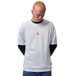 Men T-Shirts - Jordan Brooklyn Graphic T-Shirt - White-Black