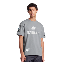 Men T-Shirts - Pro Standard Philadelphia Eagles All Pro Tee - Concrete-Concrete