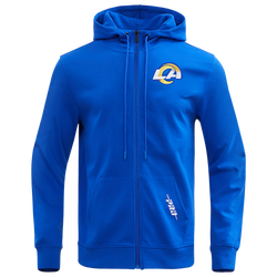 Men Hoodies - Pro Standard Los Angeles Rams Pro Fleece Full Zip Hoodie - Royal Blue