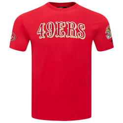 Men T-Shirts - Pro Standard San Francisco 49ers Chenille Tee - Red