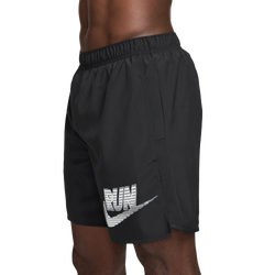 Men Shorts - Nike Challenger Dri-fit 7" Lined Running Shorts - Black-White
