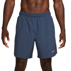 Men Shorts - Nike Challenger 7'' 2In1 Running Short - Thunder Blue-Reflective Silver