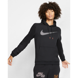 Herren Hoodies - Nike Reflective Swoosh Over The Head Hoody - Black-Silver-Black