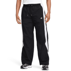 Men Pants - Nike Swoosh Air Woven Track Pants - Black-White