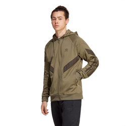 Men Jackets - adidas Rekive Hooded Jacket - Olive Strata
