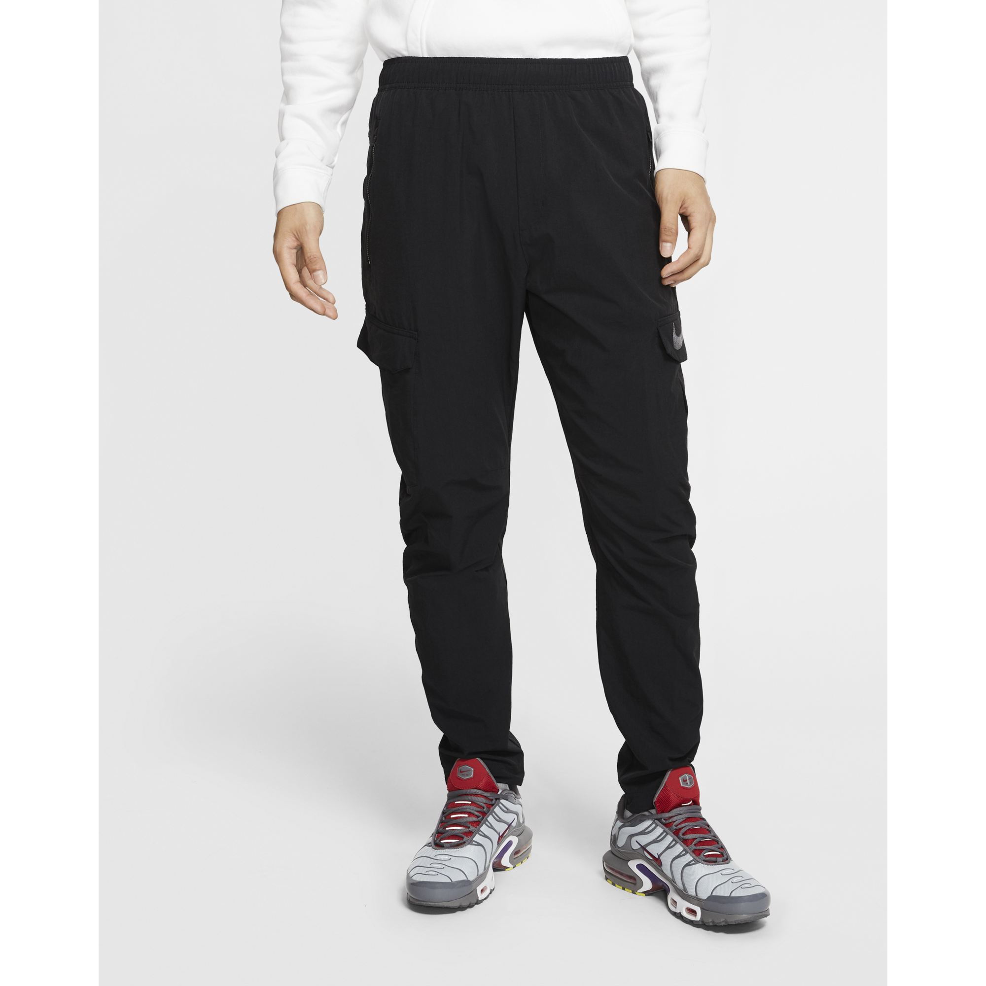 nike swoosh woven pants