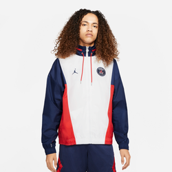 Men Jackets - Jordan Lightweight - White-Navy