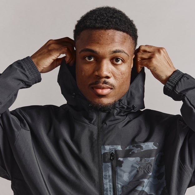 adidas Graphics Camo Windbreaker Image 7 of 7. Tap to open photo gallery.