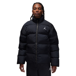 Men Jackets - Jordan Essentials Puffer - Black-White