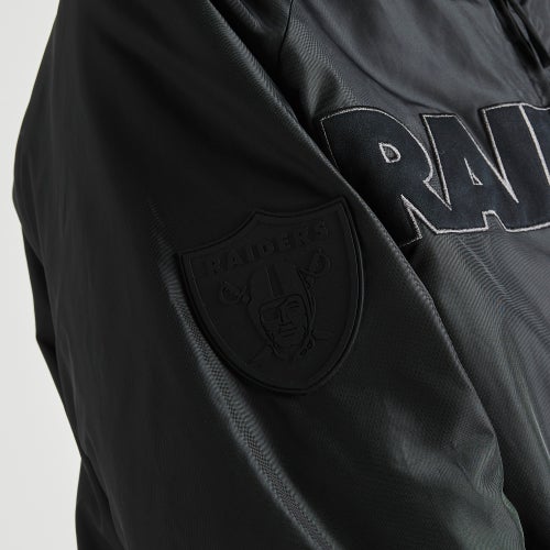 Majestic NFL Tonal Nylon Varsity Jacket Las Vegas Raiders Image 4 of 6. Tap to open photo gallery.