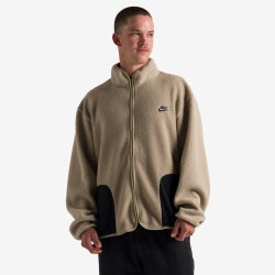 Men Jackets - Nike Sherpa CZWN Jacket - Khaki-Black-Black