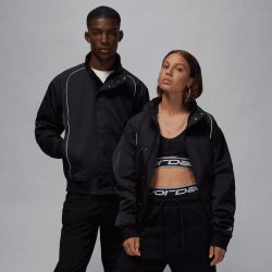 Men Jackets - Jordan Flight Mvp Woven Jacket - Black-Sail