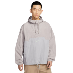 Men Jackets - Nike Club Athlete Hooded Jacket - College Grey