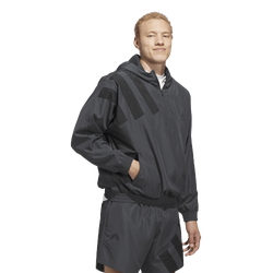 Men Jackets - adidas Adidas Basketball - Carbon