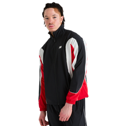 Men Jackets - New Balance Hoops Woven Jacket - Black