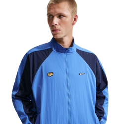 Men Track Tops - Nike Tuned Woven Tracktop - Blue Crystal-Midnight Navy