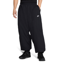 Men Pants - Nike Club Woven Oversized Track Pant - Black-White
