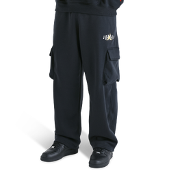 Men Pants - Jordan Brooklyn Fleece Cargo Pant - Black-Tour Yellow