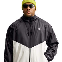 Men Jackets - Nike Wind Runner Lined Jacket - Black-Sail