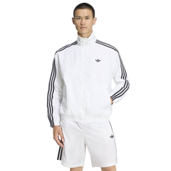 Men Jackets - adidas Firebird Woven Tracktop - White-Black