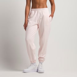 Women Pants - New Balance Fleece Pants - Pink-White