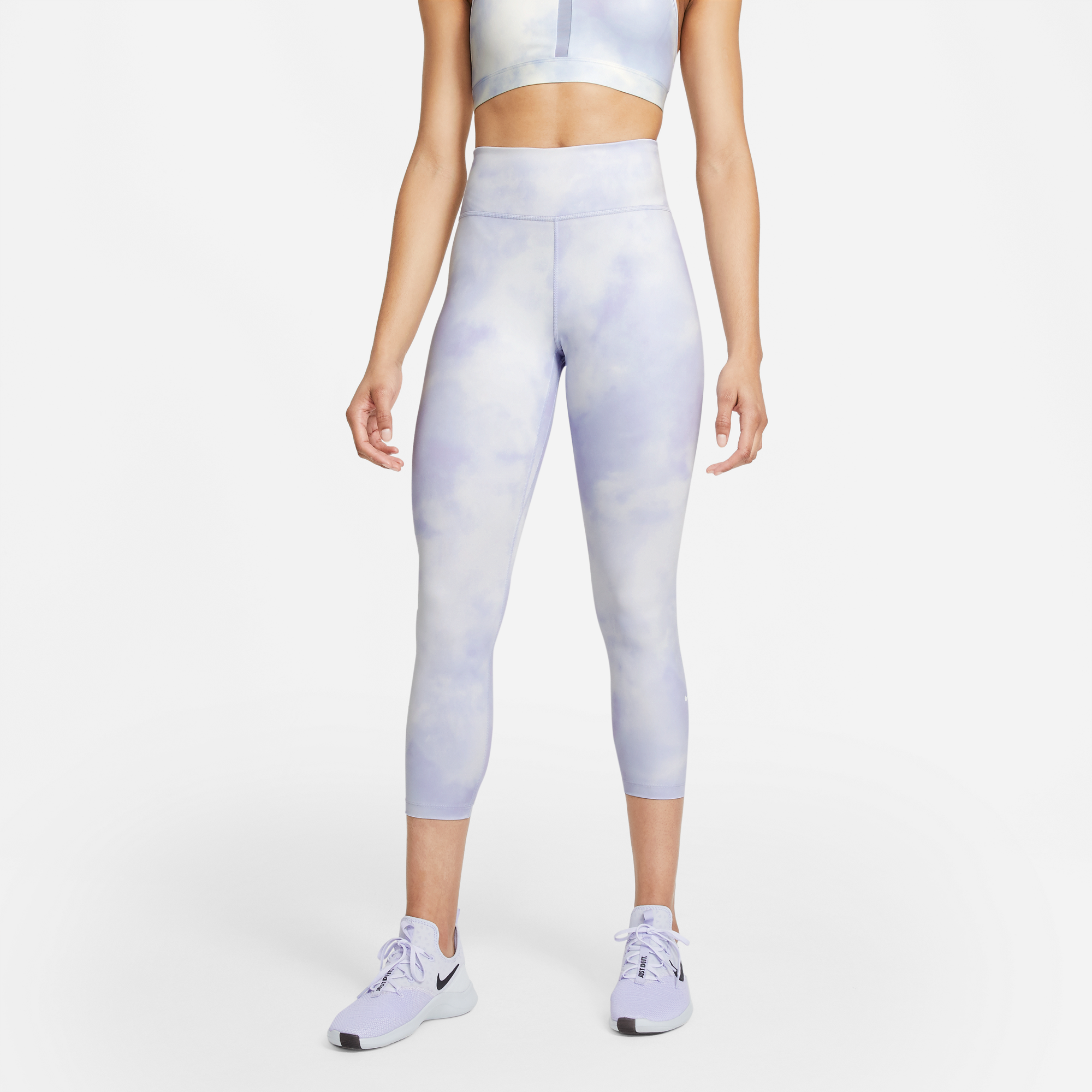 nike metallic clash high waisted leggings