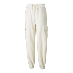 Women Pants - Puma CLSX Cargo Sweatpants - Ivory Glow-Gloaming