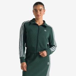 Women Jackets - adidas Knit Full-zip Top - Mineral Green