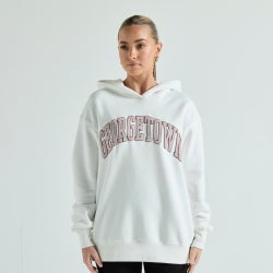 Women Hoodies - NCAA Georgetown Hoodie - Vintage White