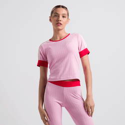 Women T-Shirts - adidas Adicolour 70S Tee - True Pink