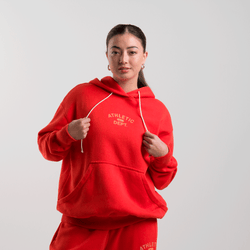 Women Hoodies - Nike Sportswear Essential - Picante Red-Sail