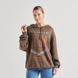 Women Hoodies - NCAA University of Texas 1883 Oversized Hoodie - Major Brown