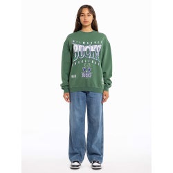 Women Sweatshirts - Mitchell & Ness Milwaukee Bucks Crew - Faded Green